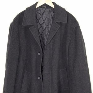 Lauren by Ralph Lauren Men's Cashmere Coat Peacoat